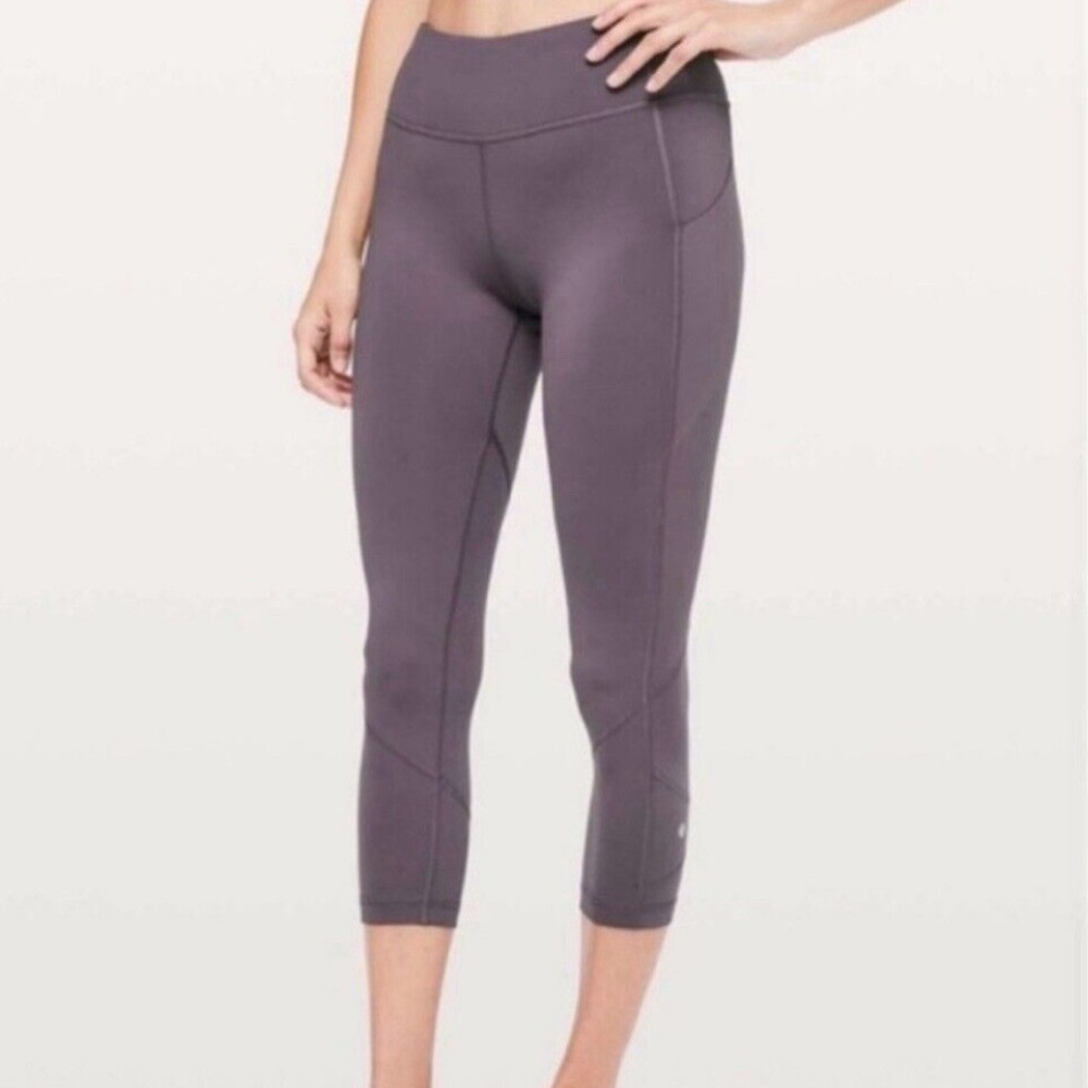 Lululemon Pace Rival mid rise crop legging 22” - Moonphase (purple)